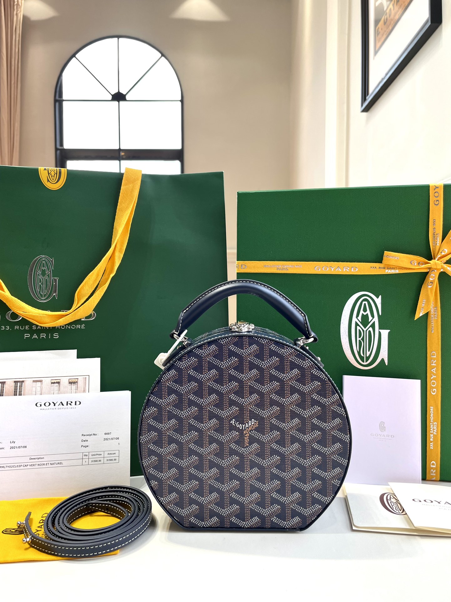 Goyard Jetblack Bag-16.5*7*18CM