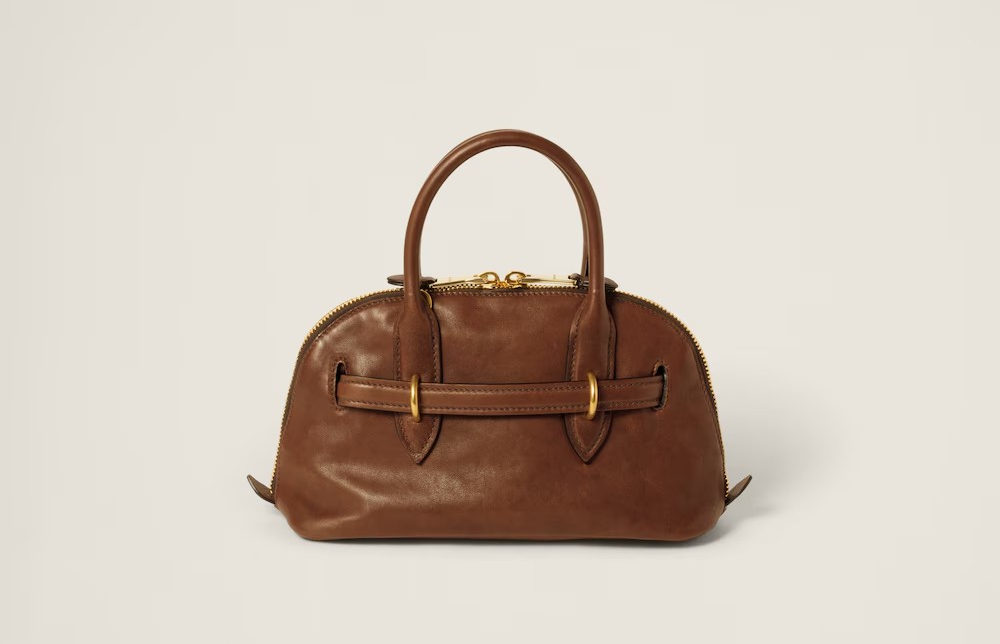 MIU MIU AVENTURE MINI NAPPA LEATHER BAG