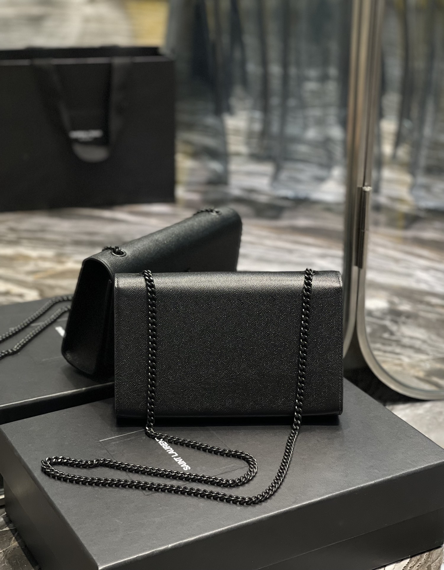 YSL Medium Kate Bags-Caviar-24*14.5*5.5CM