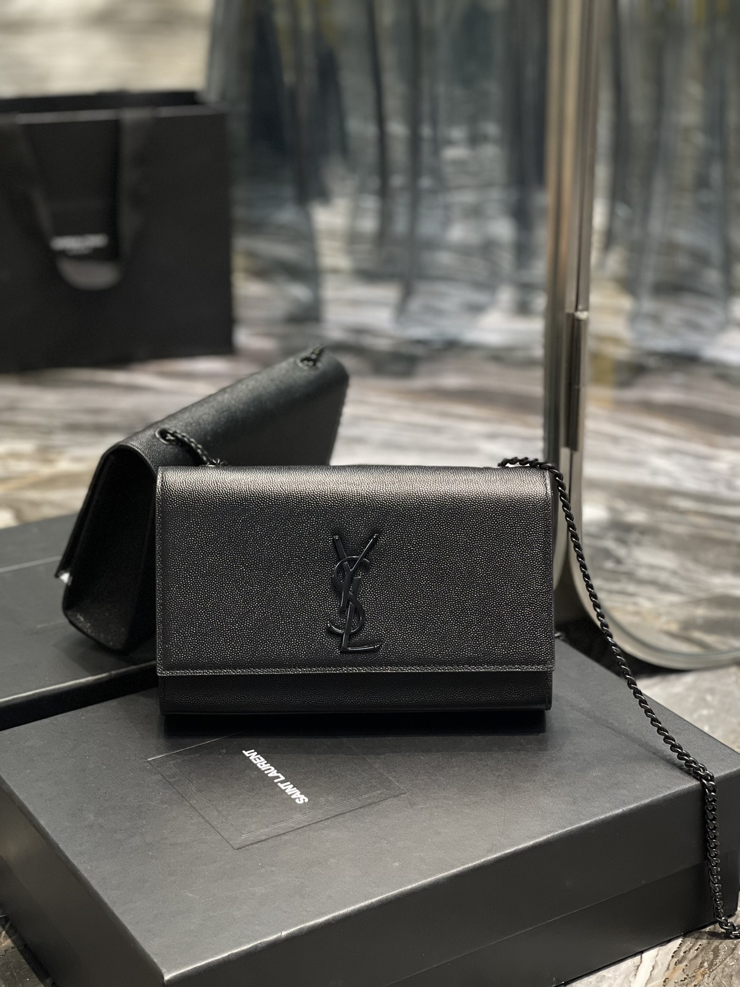YSL Medium Kate Bags-Caviar-24*14.5*5.5CM