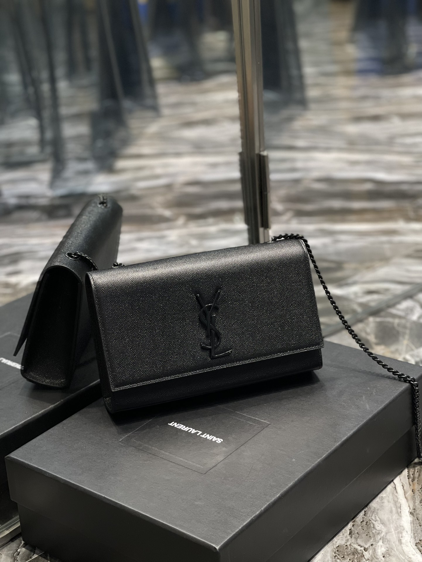 YSL Medium Kate Bags-Caviar-24*14.5*5.5CM