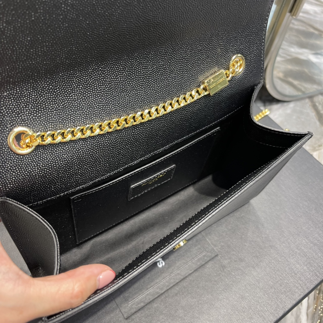 YSL Medium In Grain De Pouder Embossed Leather-24*14.5*5.5CM