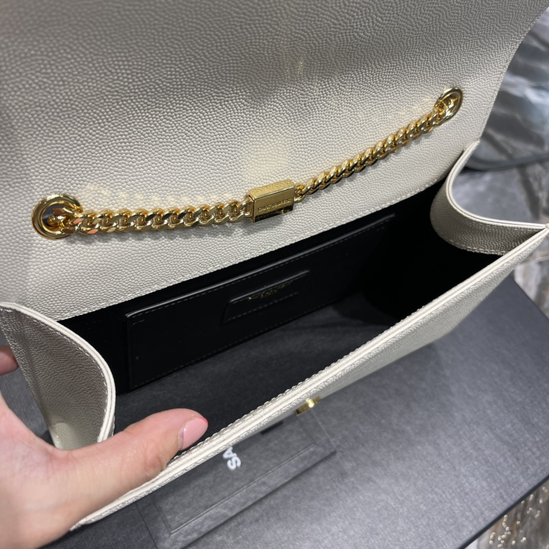 YSL Medium In Grain De Pouder Embossed Leather-24*14.5*5.5CM