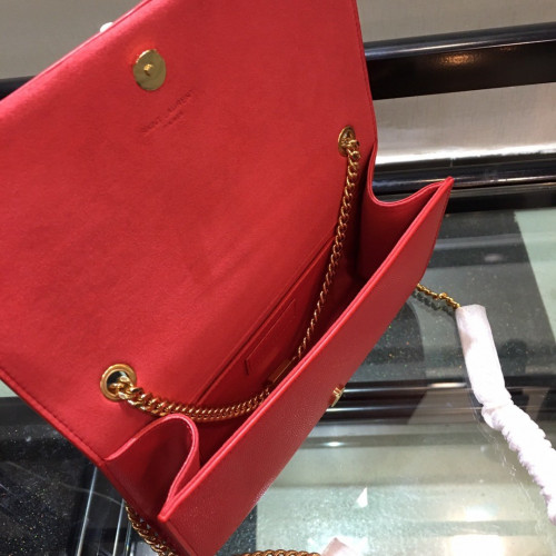 YSL Medium In Grain De Pouder Embossed Leather-24*14.5*5.5CM YSL Medium In Grain De Pouder Embossed Leather-24*14.5*5.5CM
