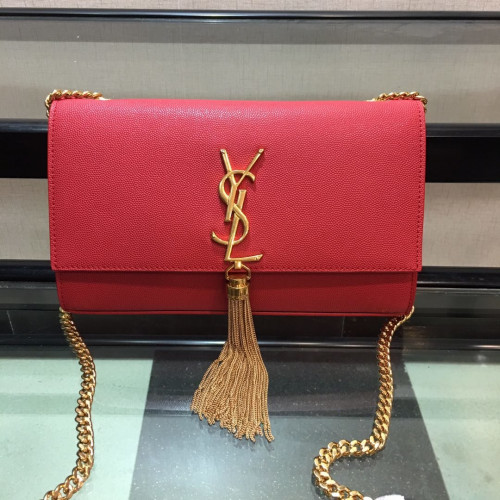 YSL Medium In Grain De Pouder Embossed Leather-24*14.5*5.5CM YSL Medium In Grain De Pouder Embossed Leather-24*14.5*5.5CM