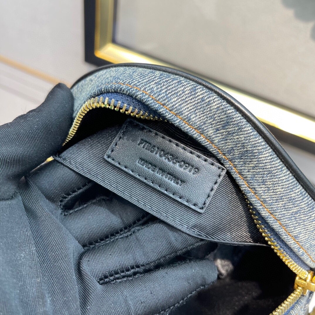 YSL Vinyle Round Bag-17*17*5.5CM