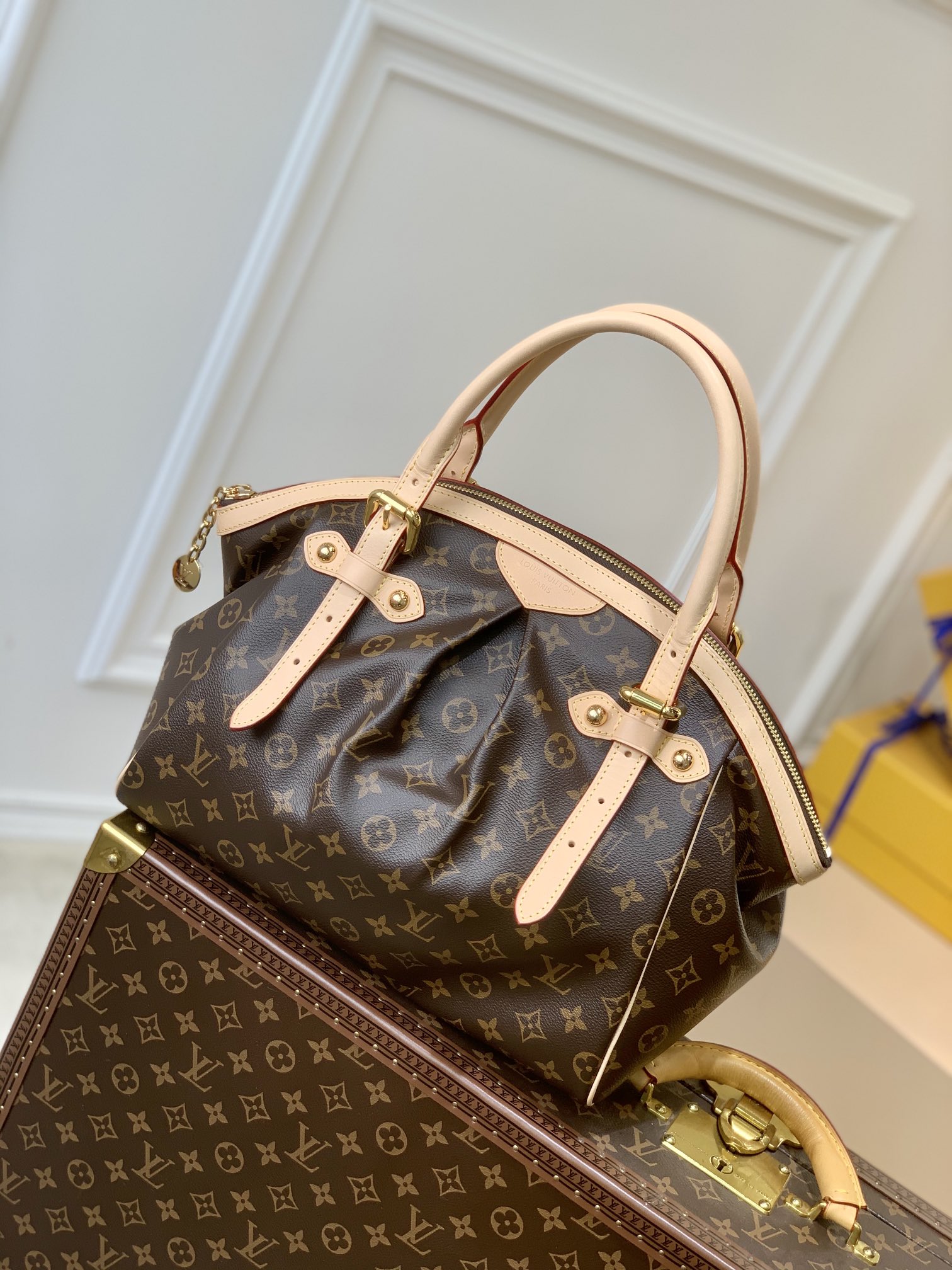 Louis Vuitton Bowling Tote-M40144-46*28*20CM