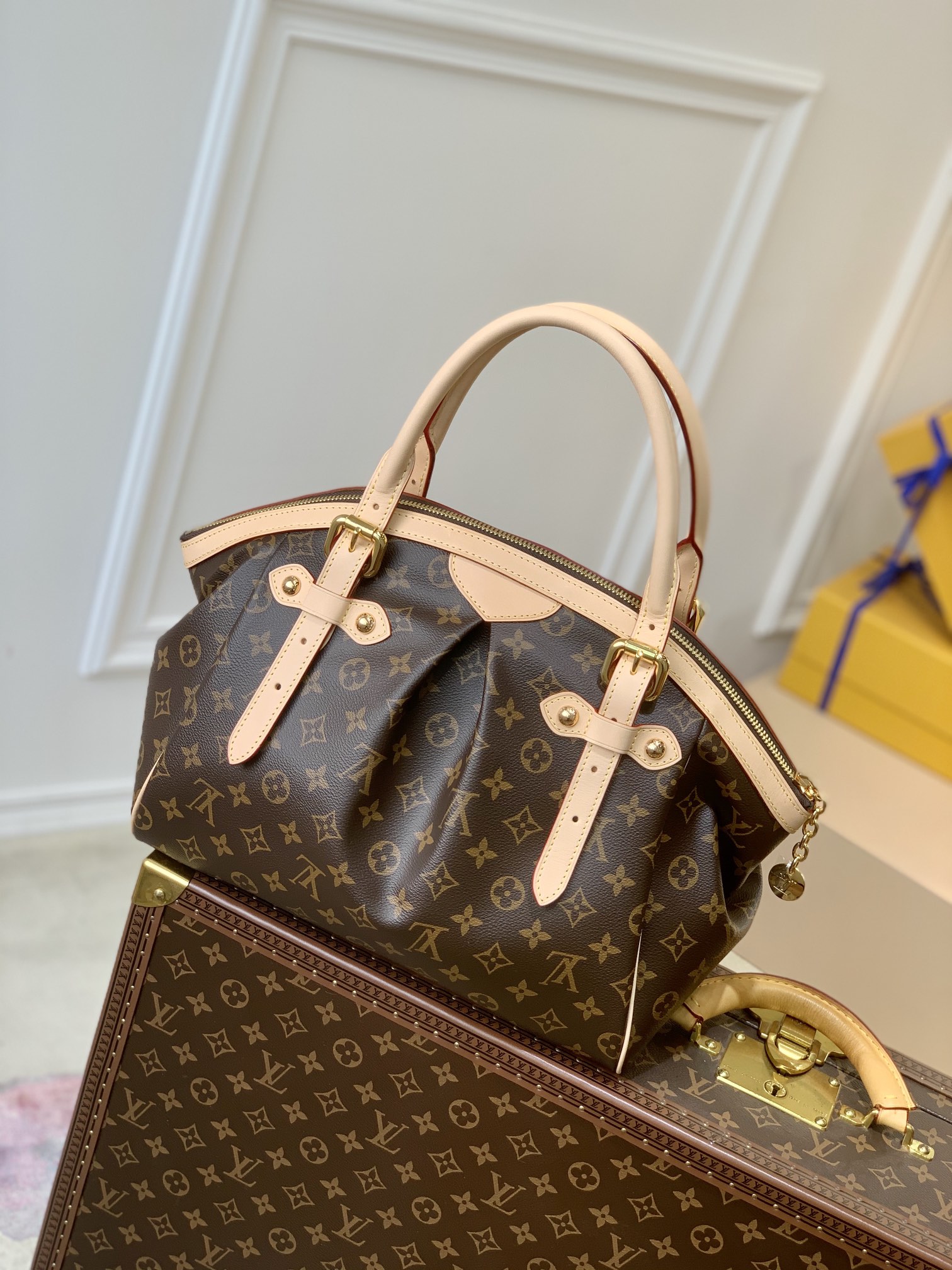 Louis Vuitton Bowling Tote-M40144-46*28*20CM