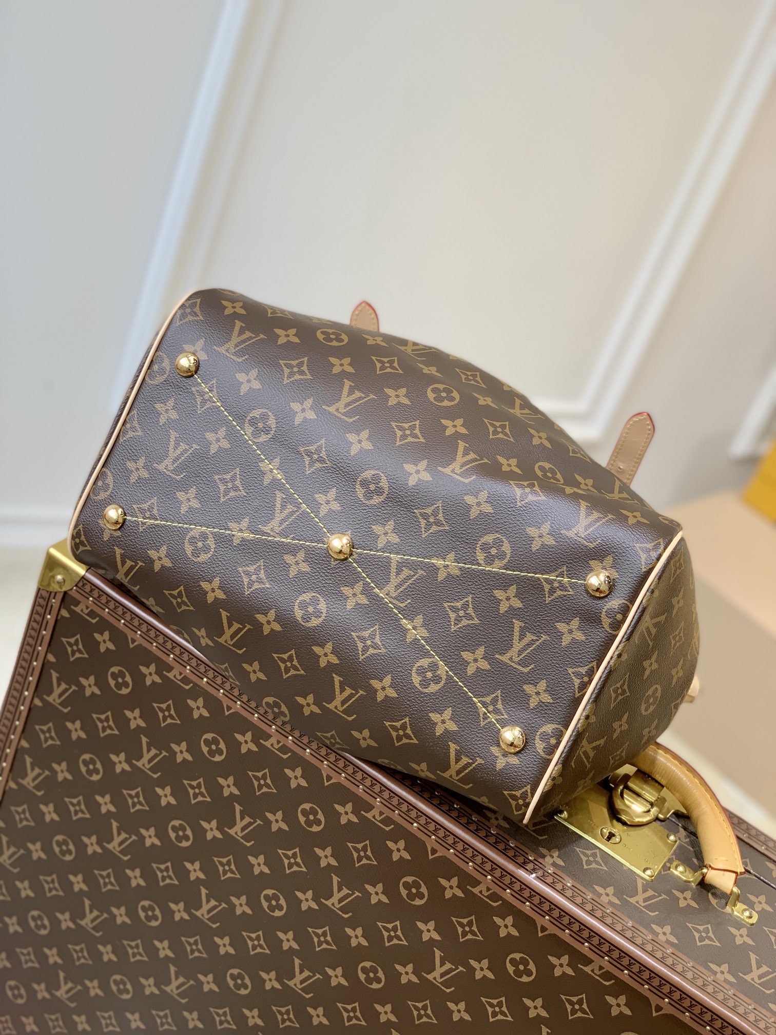 Louis Vuitton Bowling Tote-M40144-46*28*20CM
