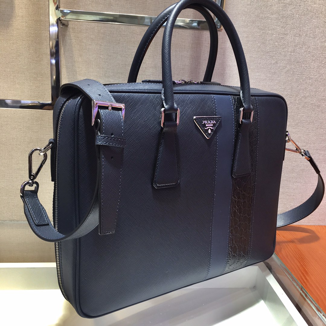 Prada Saffiano Top HandleBag-2VE011D-36*28*6.5CM Prada Saffiano Top HandleBag-2VE011D-36*28*6.5CM