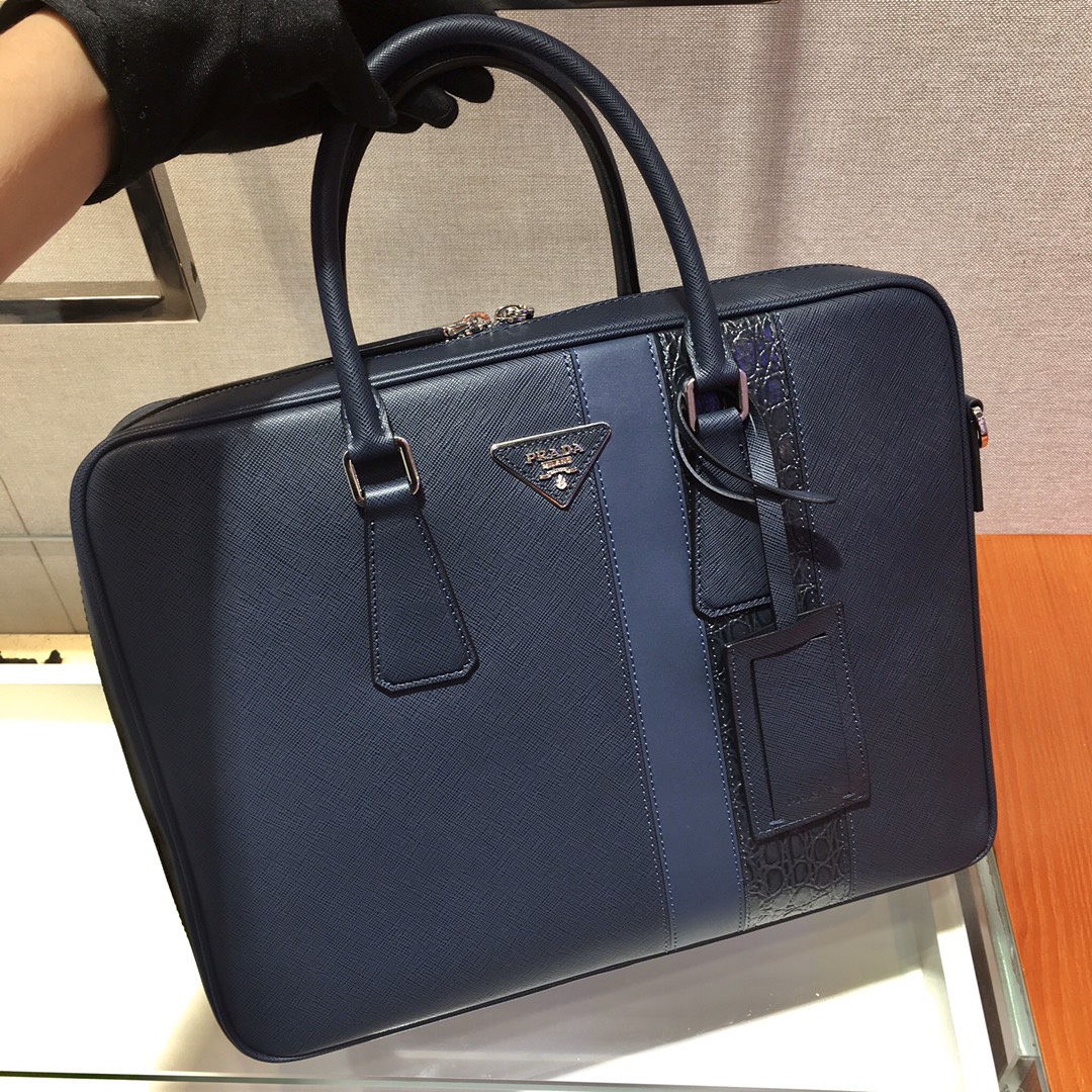 Prada Saffiano Top HandleBag-2VE011D-36*28*6.5CM Prada Saffiano Top HandleBag-2VE011D-36*28*6.5CM