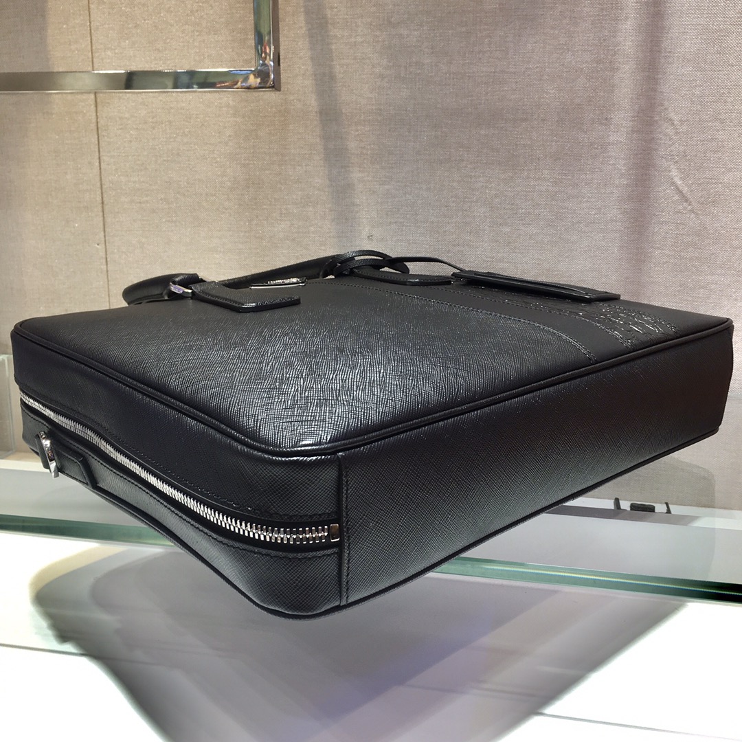 Prada Saffiano Top HandleBag-2VE011D-36*28*6.5CM Prada Saffiano Top HandleBag-2VE011D-36*28*6.5CM