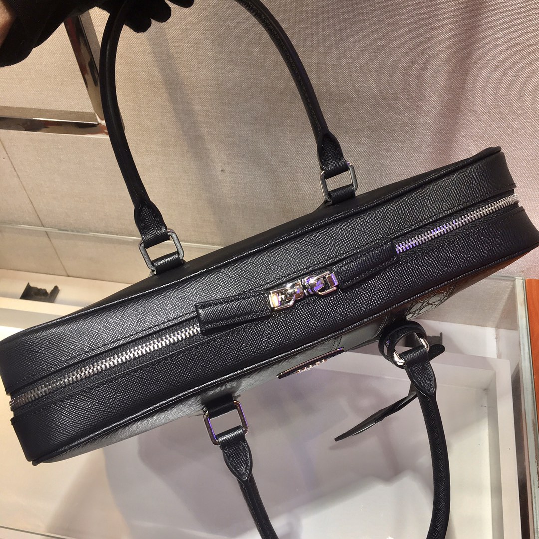 Prada Saffiano Top HandleBag-2VE011D-36*28*6.5CM Prada Saffiano Top HandleBag-2VE011D-36*28*6.5CM