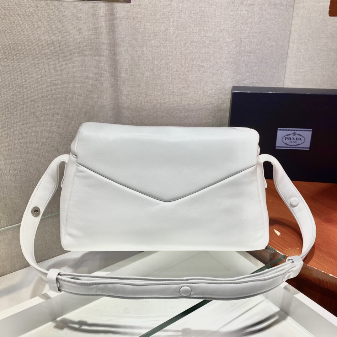 Prada Lambskin Shoulder Bag-1BC165-32*21*12CM Prada Lambskin Shoulder Bag-1BC165-32*21*12CM