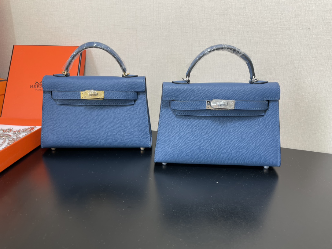 Hermes Kelly-Gold&Silver Hardware-19CM