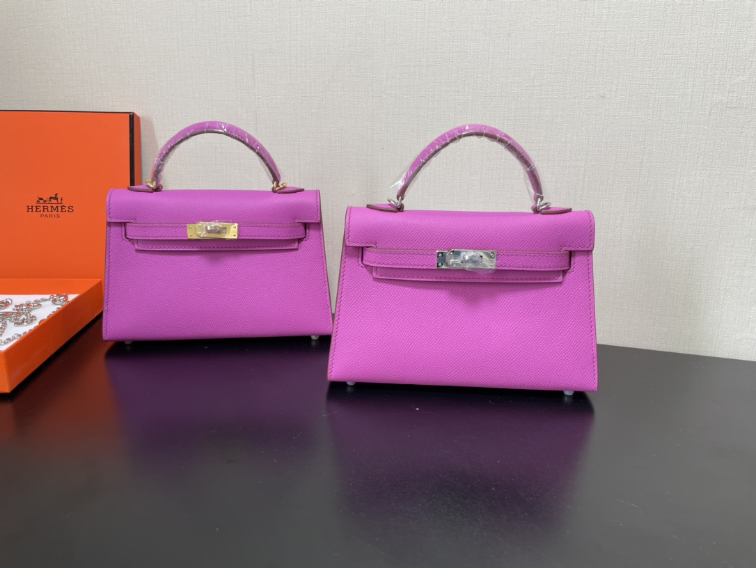 Hermes Kelly-Gold&Silver Hardware-19CM