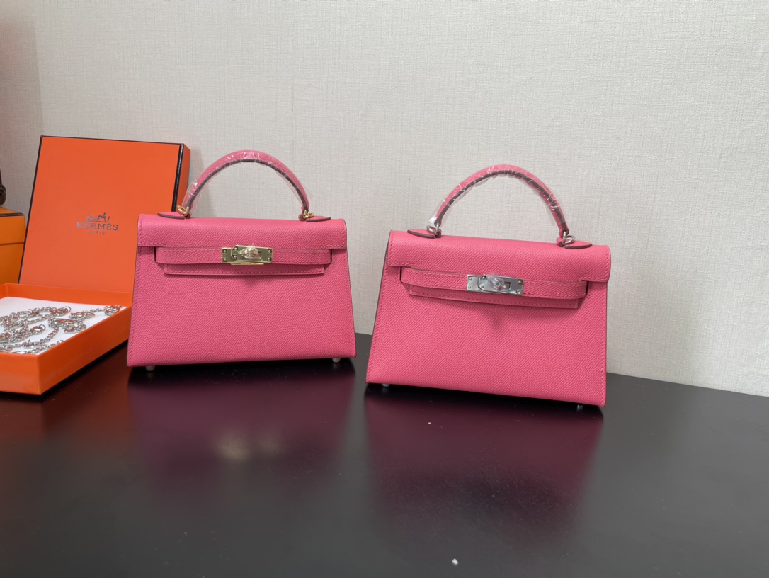 Hermes Kelly-Gold&Silver Hardware-19CM