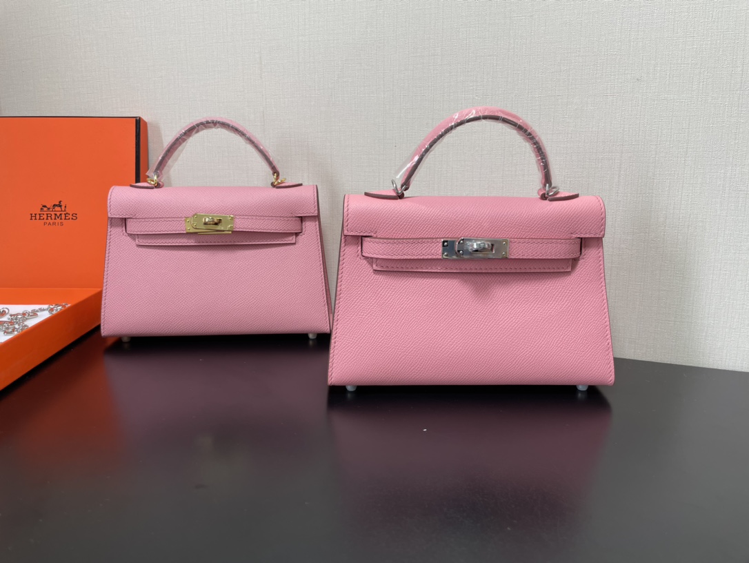 Hermes Kelly-Gold&Silver Hardware-19CM