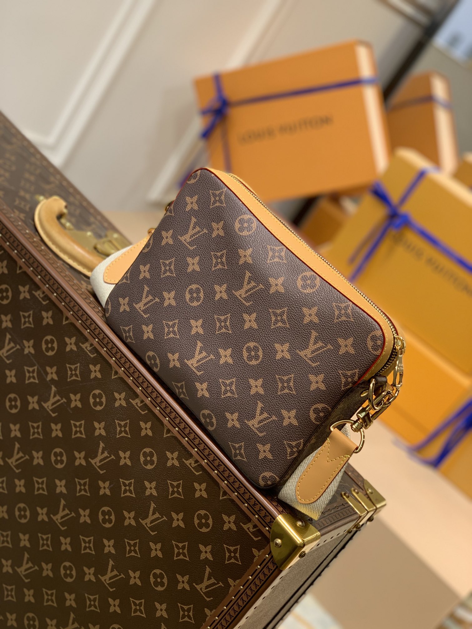 Louis Vuitton Trio Handbags-M45965-25*18.5*7CM