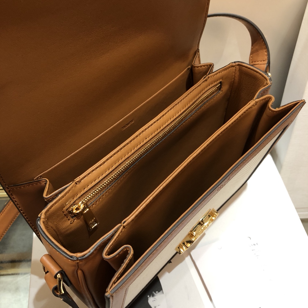 Celin Tambour Box Bag-22*16.5*7CM Celin Tambour Box Bag-22*16.5*7CM