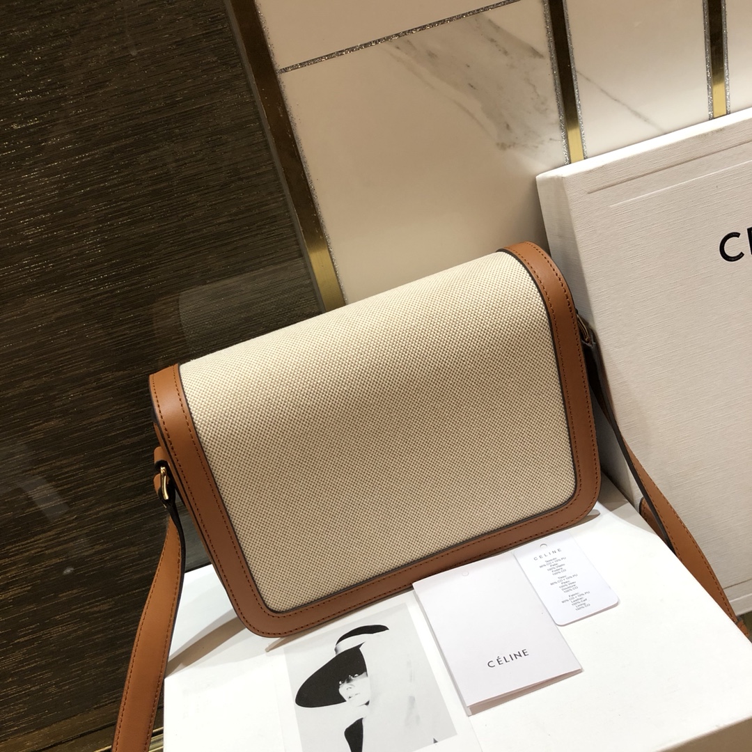 Celin Tambour Box Bag-22*16.5*7CM Celin Tambour Box Bag-22*16.5*7CM