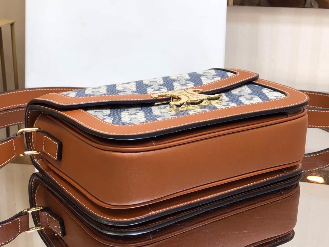 Celin Tambour Box Bag-22*16.5*7CM Celin Tambour Box Bag-22*16.5*7CM