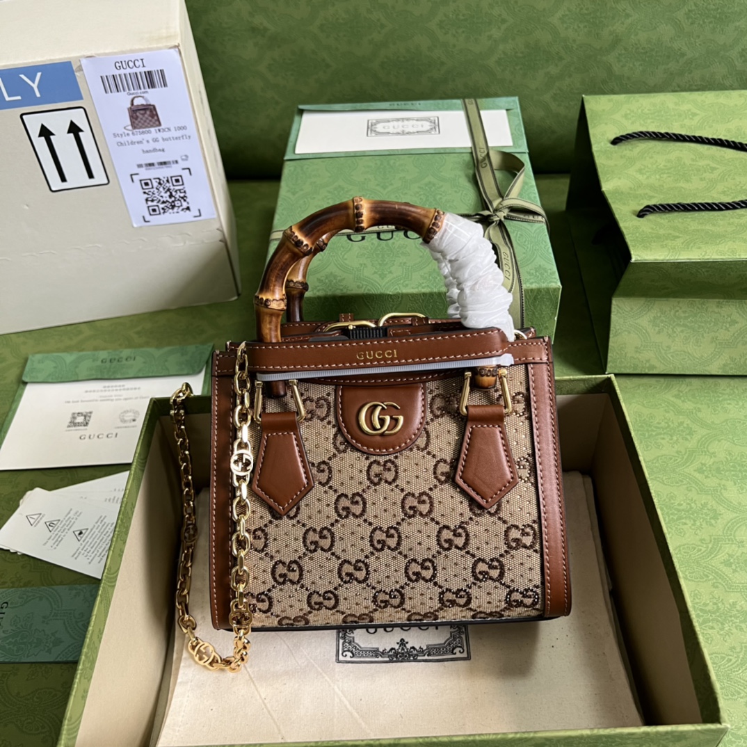 Gucci Diana Top HandBags-20x16x10CM