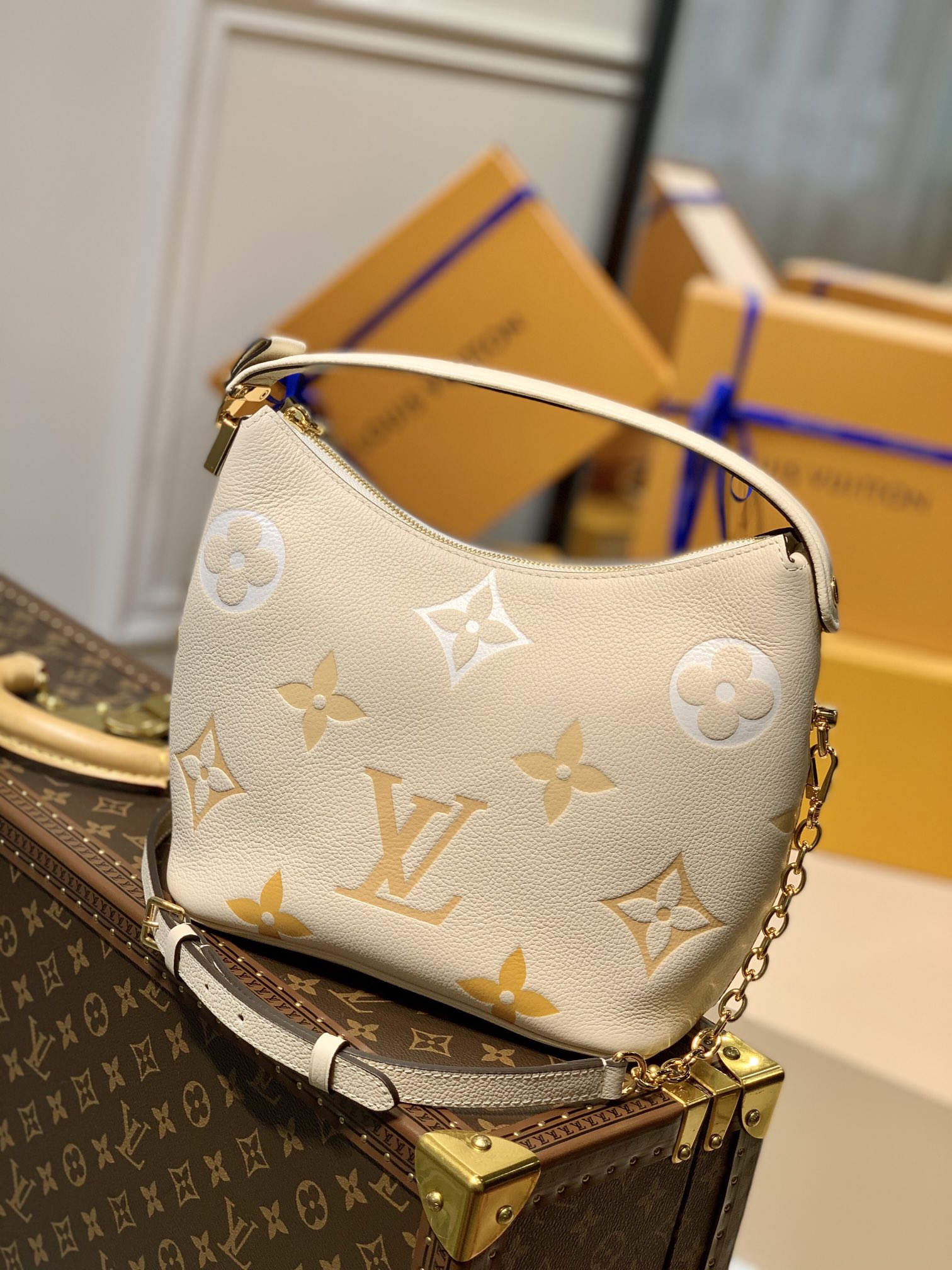 Louis Vuitton Marshmallow Hobo-24*22*13CM