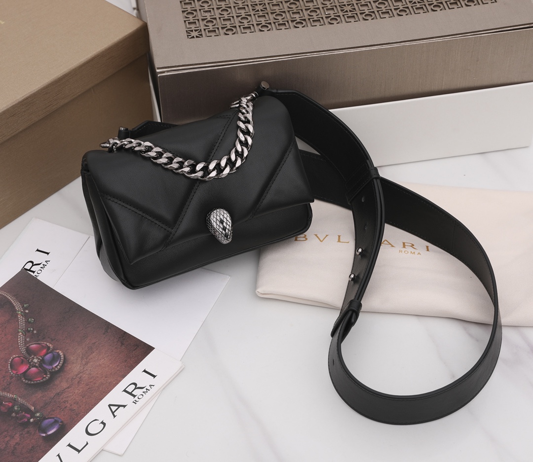 Bvlgari Serpenti Cabochon Bag-18*12*8CM