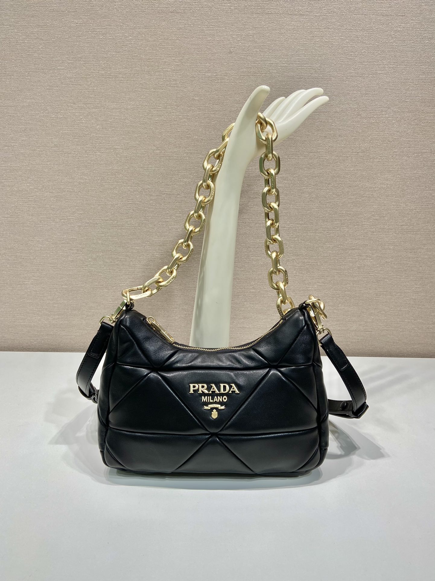 Prada System Hobo Bag 1BD158 -25*18*7CM