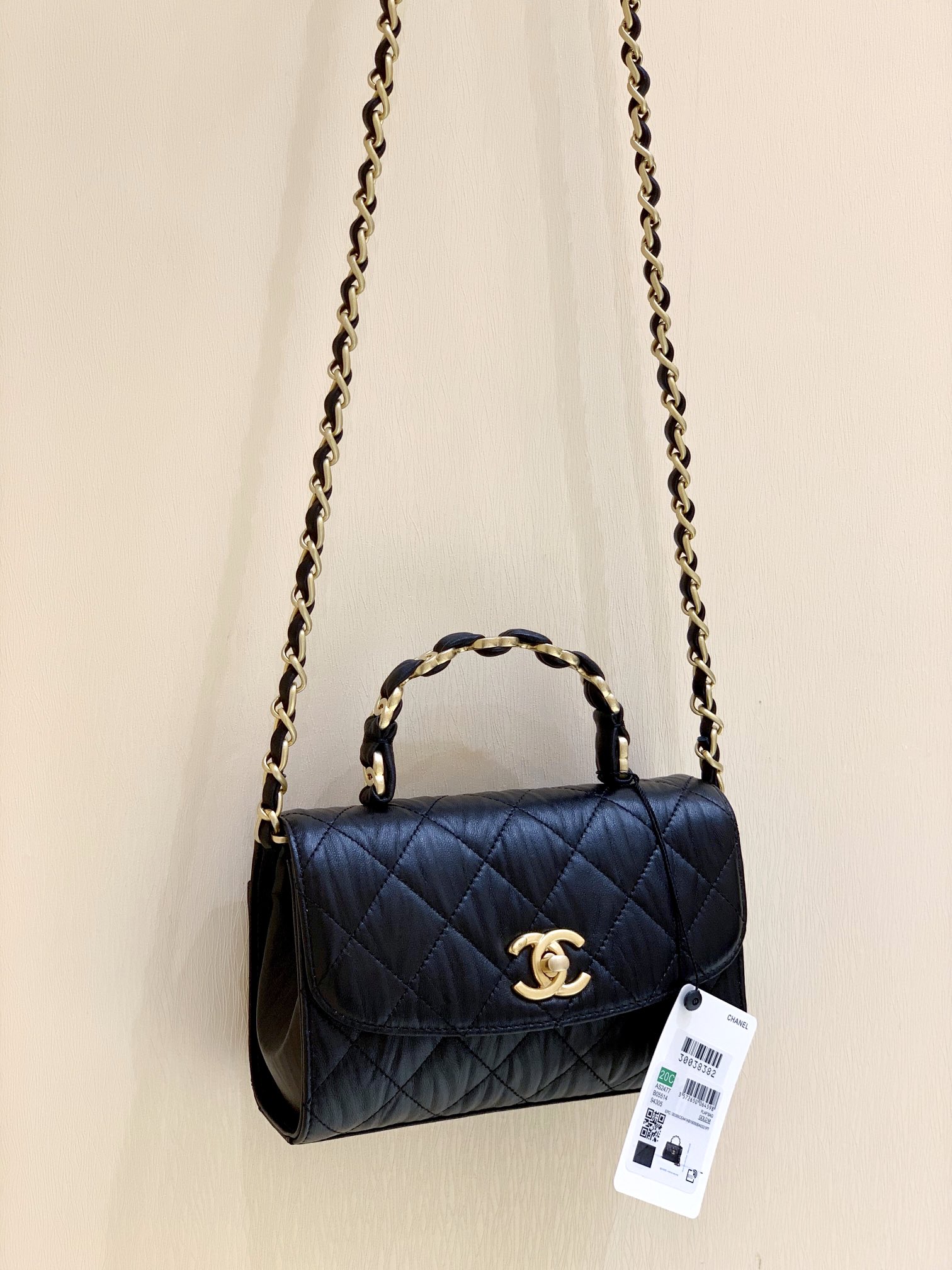 Ch@nel Top Handbags-AS2477-19.5×12.5x7CM