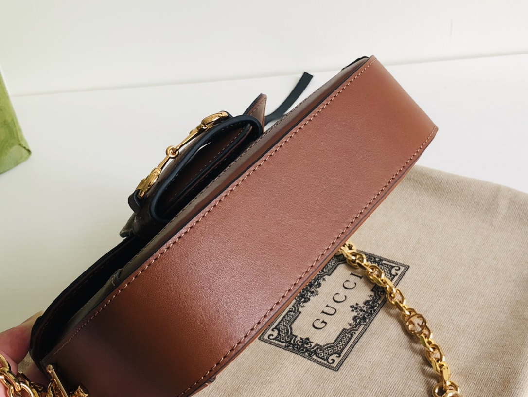 Gucci 1955 Horsebit Shoulder Bag-20.6*14.4*5.1CM