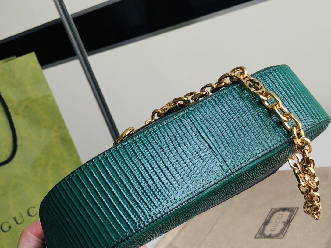 Gucci 1955 Horsebit Shoulder Bag-20.6*14.4*5.1CM