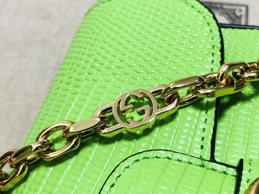 Gucci 1955 Horsebit Shoulder Bag-20.6*14.4*5.1CM