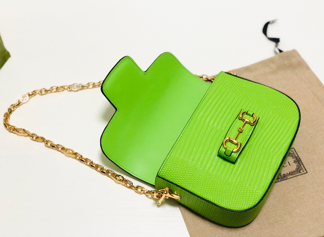 Gucci 1955 Horsebit Shoulder Bag-20.6*14.4*5.1CM
