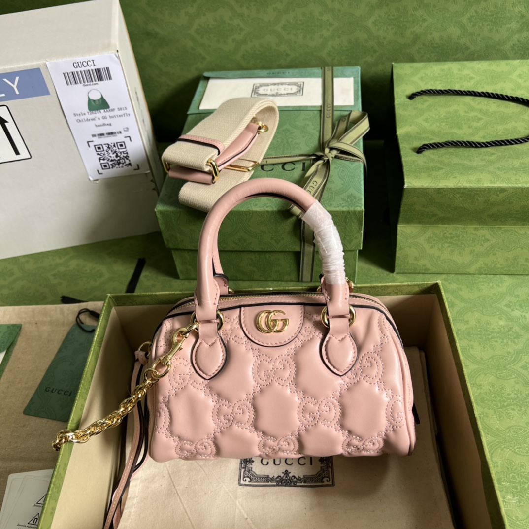 Gucci GG Matelassé Handlebag-19*13*11CM