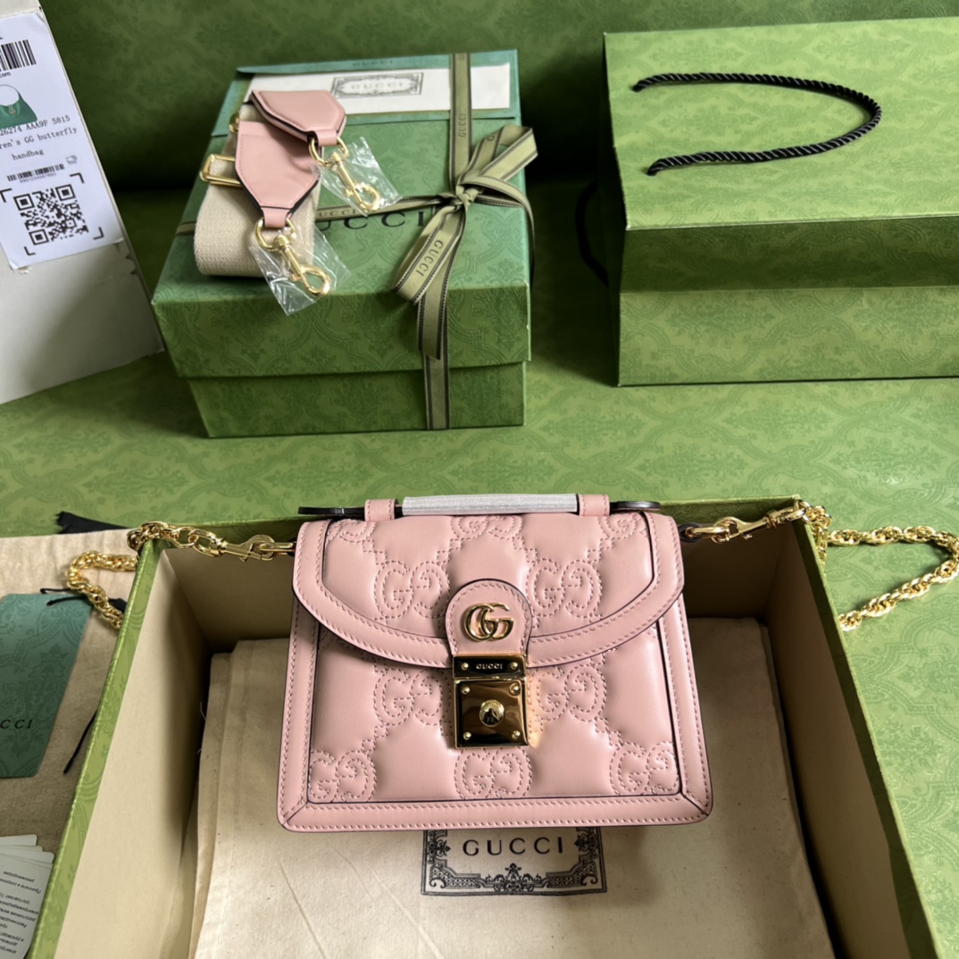 Gucci GG Matelassé Handlebag-18*13*6.5CM