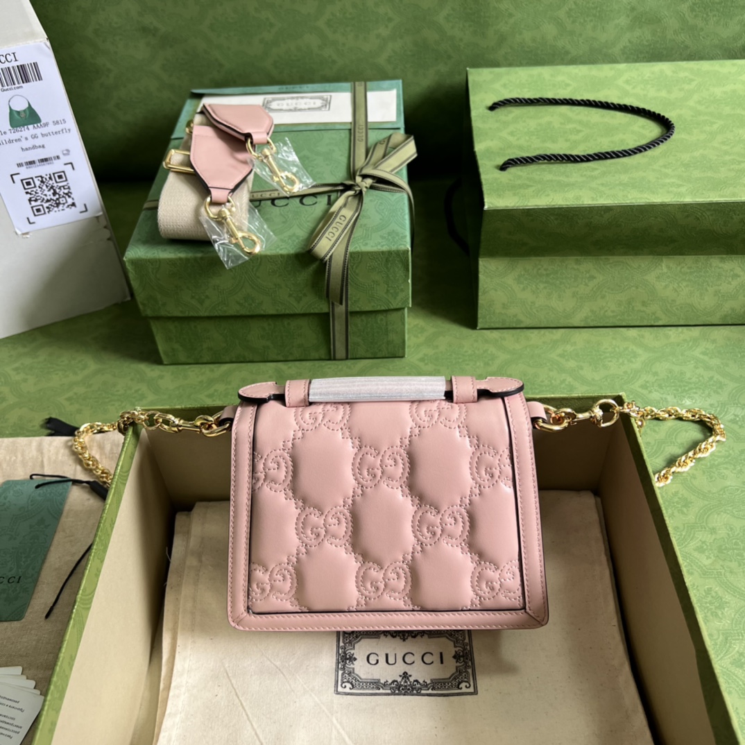 Gucci GG Matelassé Handlebag-18*13*6.5CM