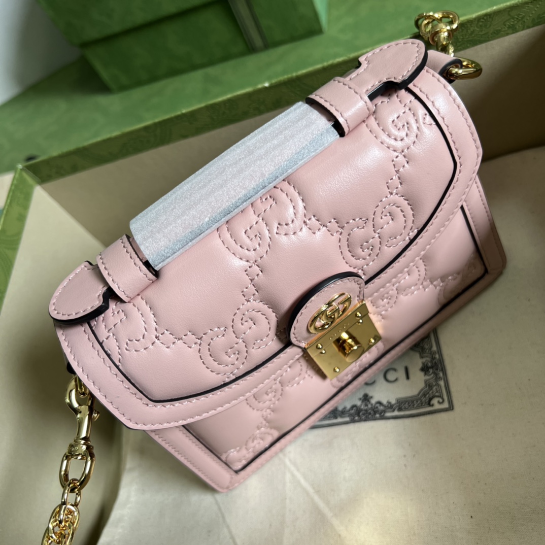 Gucci GG Matelassé Handlebag-18*13*6.5CM