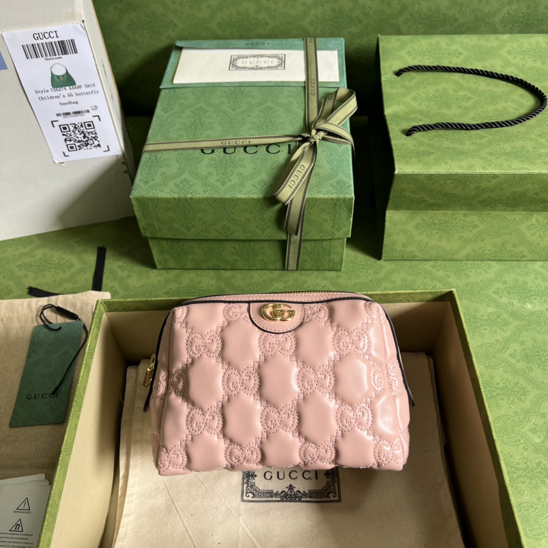 Gucci GG Matelassé Mini Handlebag-16*12.5*9CM