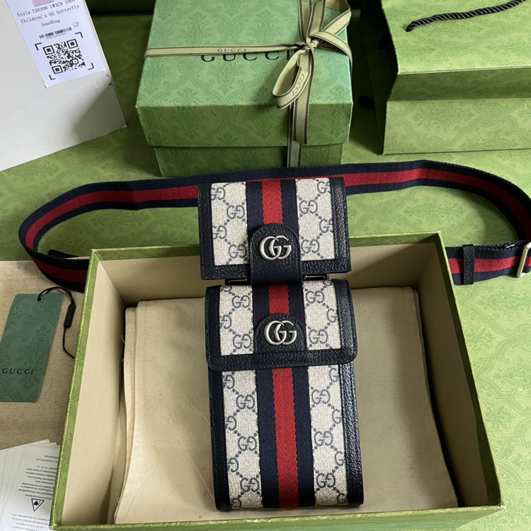 Gucci Ophidia Bag-11.5*18*3.5CM