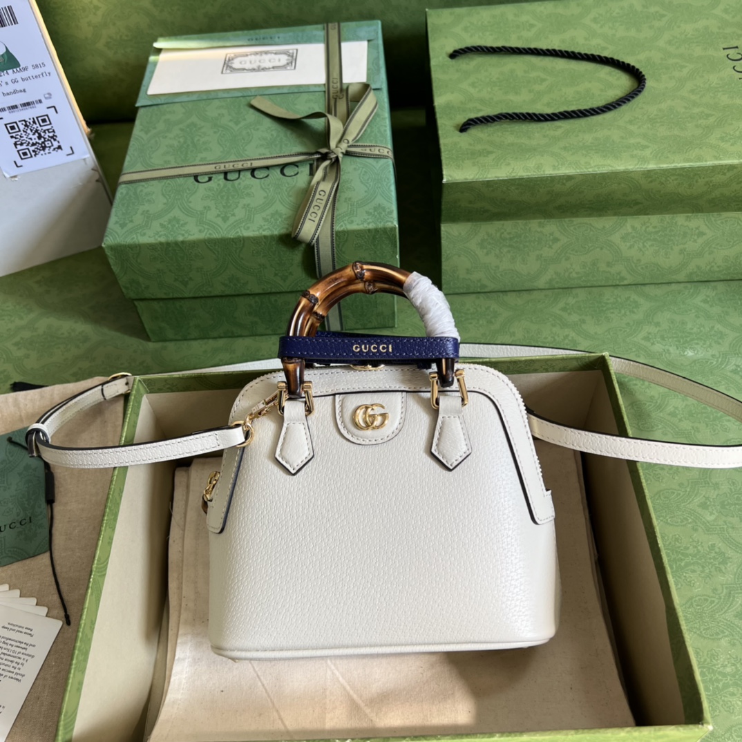 Gucci Diana Bamboo Mini Tot Bag-20x16x8.5CM