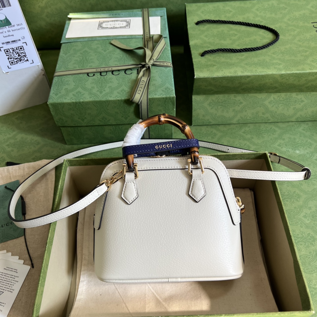 Gucci Diana Bamboo Mini Tot Bag-20x16x8.5CM