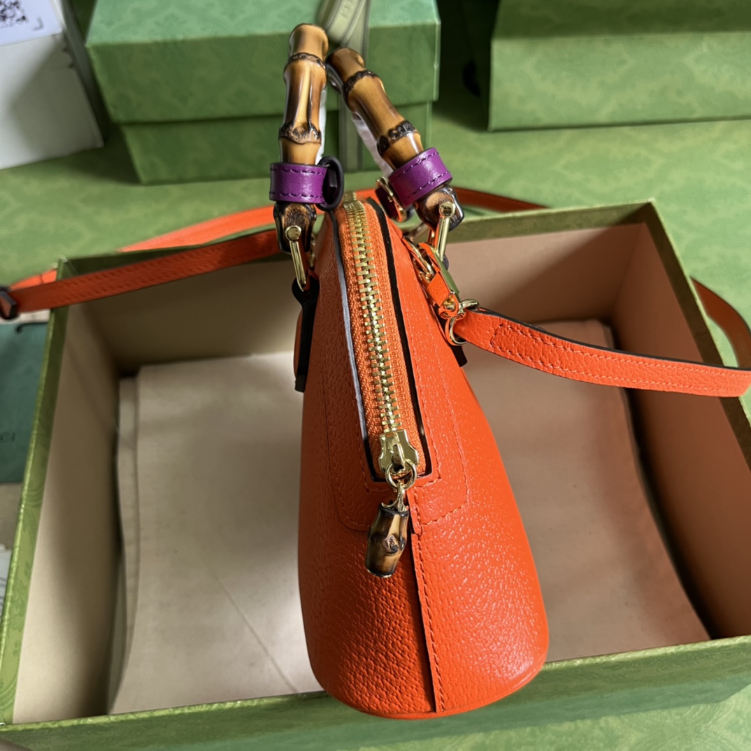 Gucci Diana Bamboo Mini Tot Bag-20x16x8.5CM
