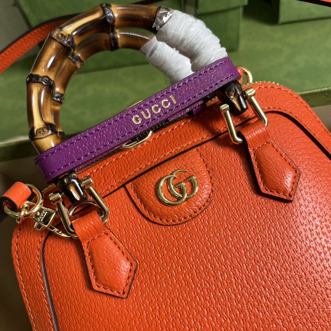 Gucci Diana Bamboo Mini Tot Bag-20x16x8.5CM