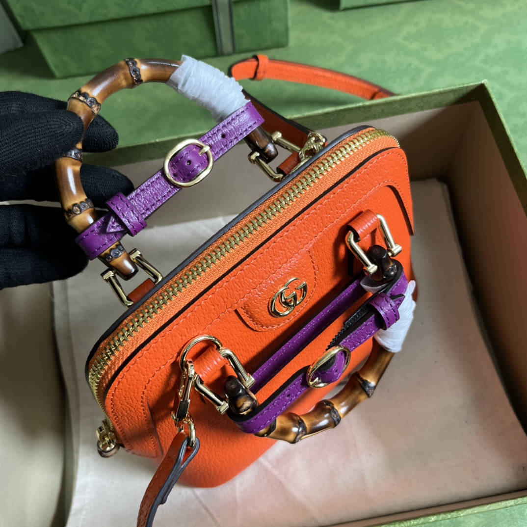 Gucci Diana Bamboo Mini Tot Bag-20x16x8.5CM