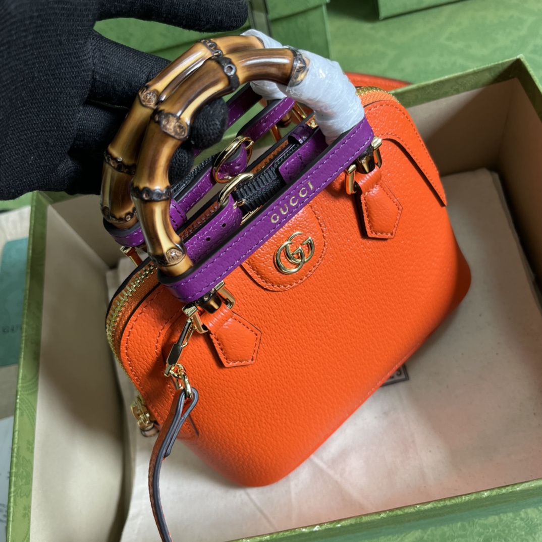Gucci Diana Bamboo Mini Tot Bag-20x16x8.5CM