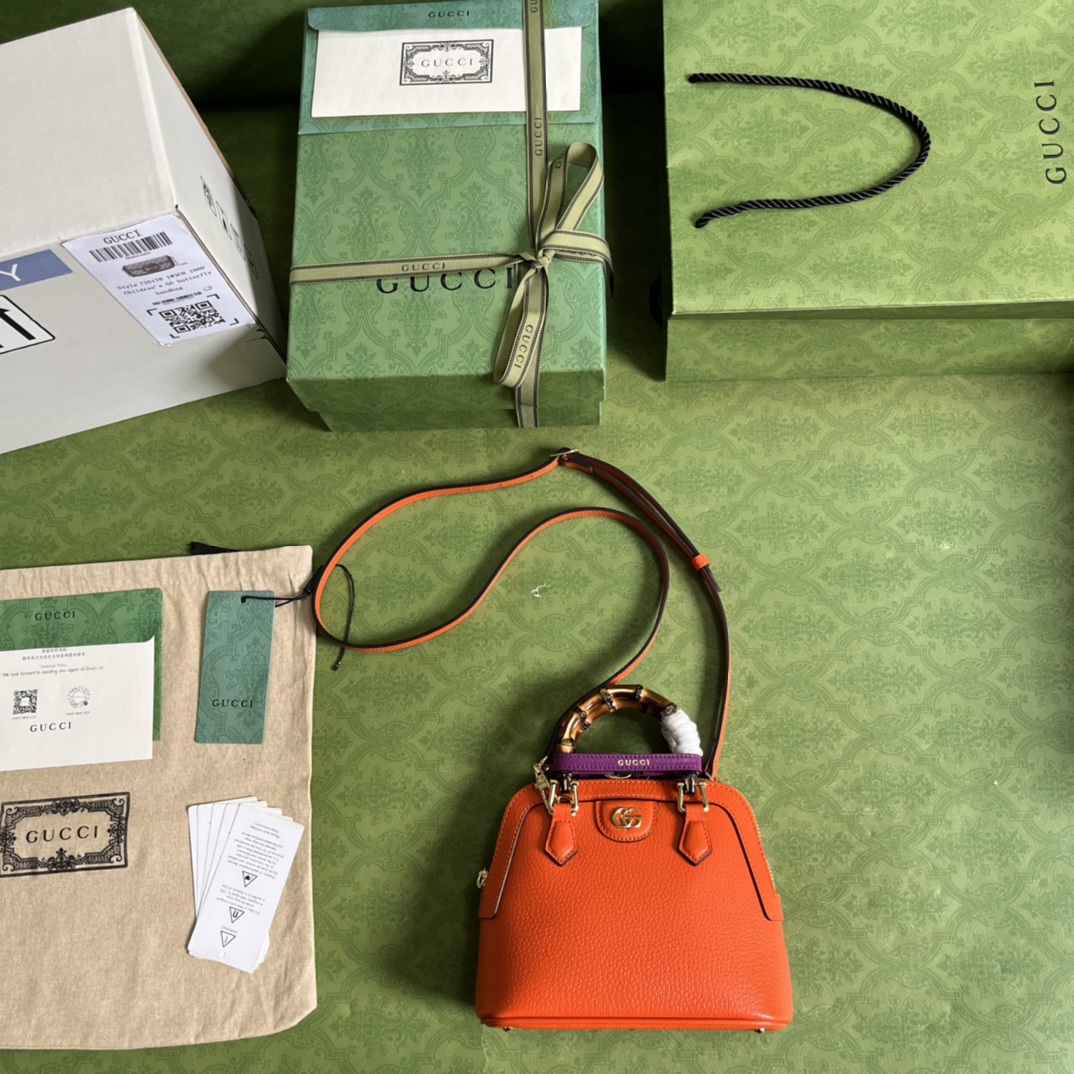 Gucci Diana Bamboo Mini Tot Bag-20x16x8.5CM