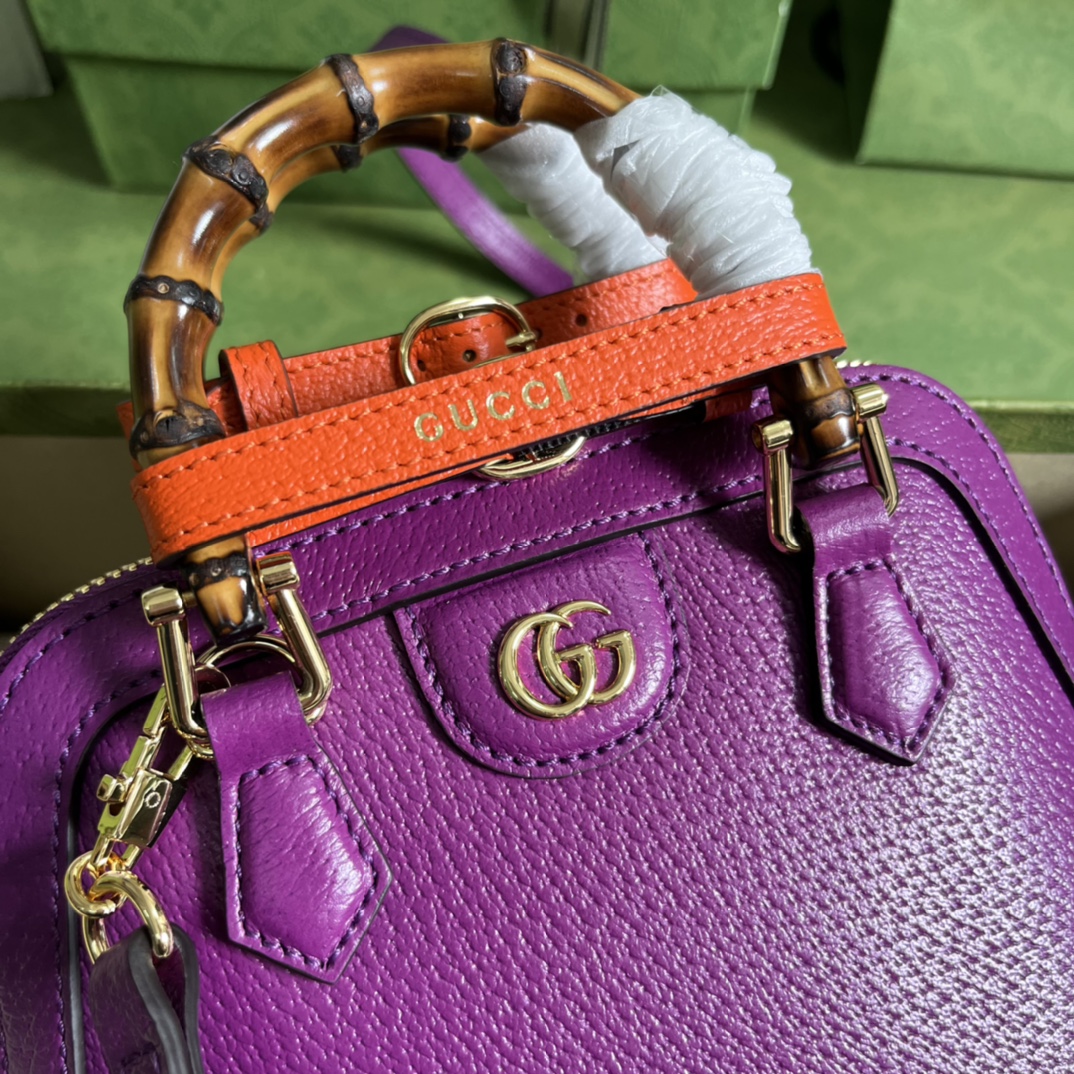 Gucci Diana Bamboo Mini Tot Bag-20x16x8.5CM