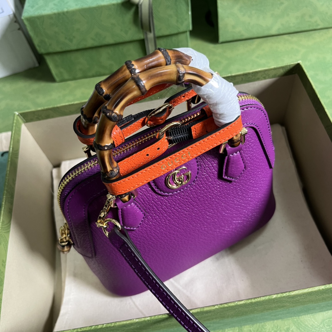 Gucci Diana Bamboo Mini Tot Bag-20x16x8.5CM